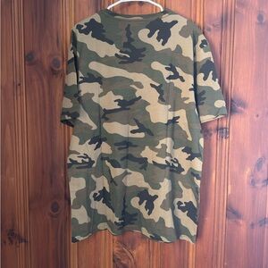 Nova Men Camo oversized Short Sleeved Tee NWT 100% Cotton